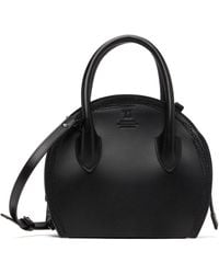 Y's Yohji Yamamoto - Semi-Gloss Leather Chopped Round Bag - Lyst