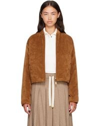 Moncler - Tan & Blageon Corduroy Reversible Down Jacket - Lyst