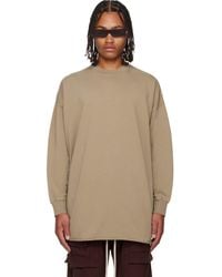 Rick Owens - Taupe Concordians Tommy Ls Sweatshirt - Lyst