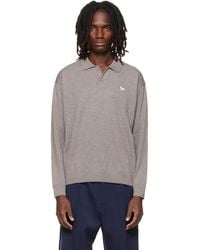 Maison Kitsuné - Taupe Profile Fox Comfort Polo - Lyst