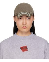 Balenciaga - Khaki Masking Tape Cap - Lyst