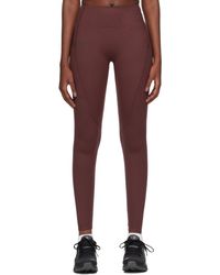 On Shoes - Burgundy Movement Tights Lg Sport Leggings - Lyst