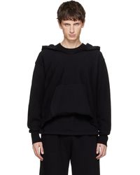 Les Tien - Heavyweight Raw Cropped Hoodie - Lyst