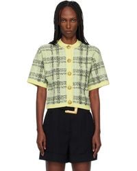 Balmain - Buttoned Shiny Light Tweed Cardigan - Lyst