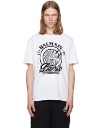 Balmain - Quilted Flock T-Shirt - Lyst