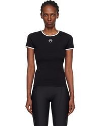Marine Serre - Moon Logo Bicolor Baby Fit T-Shirt - Lyst