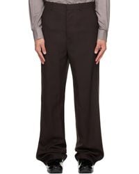 Maison Margiela - Wool Wide-leg Trousers - Lyst