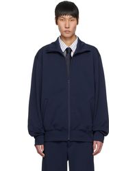 Comme des Garçons - ネイビー ライン トラックジャケット - Lyst