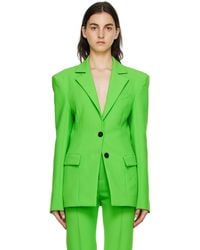 Kwaidan Editions - Green Polyester Blazer - Lyst