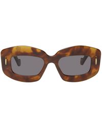 Loewe - Tortoiseshell Screen Sunglasses - Lyst
