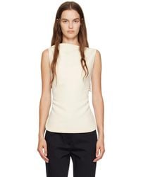 Rohe - Off- Open Back Tank Top - Lyst