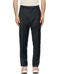 Wacko Maria Pleated 'guilty Parties' Pants - Blue