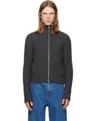 Jil Sander - Zip Up Cardigan - Lyst
