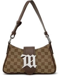 MISBHV - Brown Mini Jacquard Monogram Shoulder Bag - Lyst