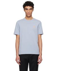 Maison Kitsuné - ブルー チラックスフォックス パッチ レギュラー Tシャツ - Lyst
