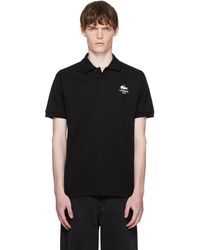 Lacoste - ブラック Classic Fit Signature Print L.12.12 ポロシャツ - Lyst