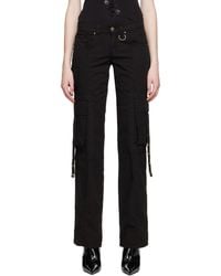 Blumarine - Black Eyelet Trousers - Lyst