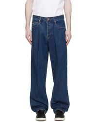 Emporio Armani - Navy 5 Pocket Jeans - Lyst
