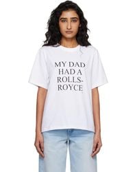 Victoria Beckham - 'My Dad Had A Rolls-Royce' T-Shirt - Lyst