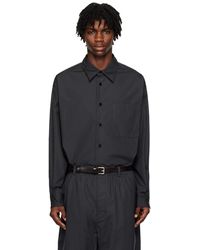 Lemaire - Ssense Exclusive Navy Relaxed Shirt - Lyst
