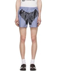 VAQUERA - Striped Trompe L'oeil Boxer Shorts - Lyst