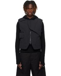 HELIOT EMIL - Veste Étagée Noire Rembourrée En Duvet - Lyst