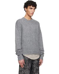 HELIOT EMIL Tied Zip Knit Sweater in Black for Men | Lyst