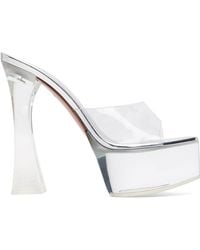 AMINA MUADDI - Dalida Glass Plateau Slipper 140 Heeled Sandals - Lyst
