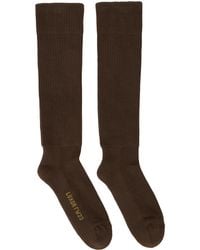 Rick Owens - Brown Knee High Socks - Lyst