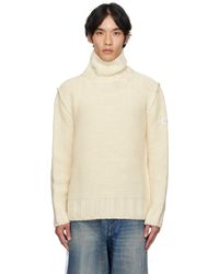 MM6 by Maison Martin Margiela - Col Roulé Blanc Cassé En Laine Épaisse - Lyst