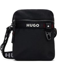 HUGO - ブラック ジッパー バッグ - Lyst