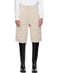 Isabel Marant - Hortens High-Rise Cargo Shorts - Lyst