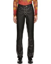 Jean Paul Gaultier Leather 'the Queer' Trousers - Black