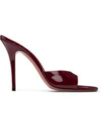 AMINA MUADDI - Burgundy Elodie Slipper 105 Heeled Sandals - Lyst
