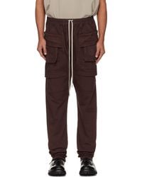 Rick Owens - Burgundy Concordians Creatch Drawstring Cargo Pants - Lyst