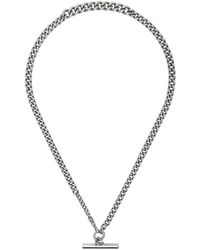 Paul Smith - Silver T-bar Necklace - Lyst