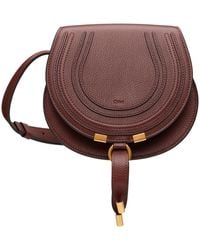 Chloé - Grained Leather Marcie Saddle Bag - Lyst