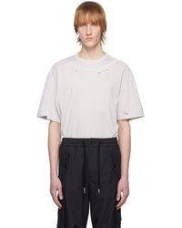 Feng Chen Wang - グレー ディストレス Tシャツ - Lyst