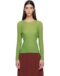 Pleats Please Issey Miyake - Rib Pleats November Top - Lyst