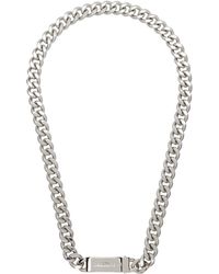 DSquared² - Silver Chained2 Necklace - Lyst