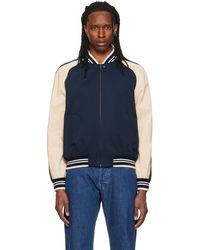 Valentino - Canvas & Fine Gabardine Bomber Jacket - Lyst