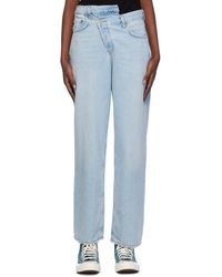 Agolde - Blue Criss Cross Upsized Jeans - Lyst