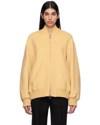 Sportmax - Yellow Double-faced Bomber Jacket - Lyst