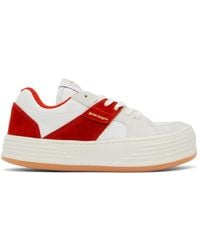 Palm Angels - White & Red Snow Low-top Sneakers - Lyst