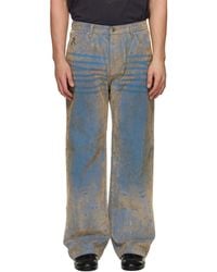 Kidsuper - Floral Badge Flocked Jeans - Lyst