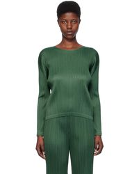 Pleats Please Issey Miyake - Green Monthly Colors December Long Sleeve T-shirt - Lyst