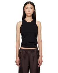 Loulou de Saison - Poso Lds Cotton Tank Top - Lyst