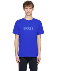 BOSS - ブルー クルーネックtシャツ - Lyst