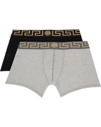 Versace - Two-Pack & Greca Border Boxers - Lyst
