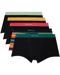 Paul Smith - Five-pack Multicolor Artist Stripe Boxer Briefs - Lyst